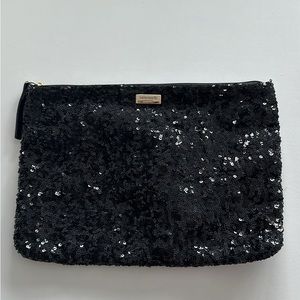 Kate Spade Black Sequin Clutch